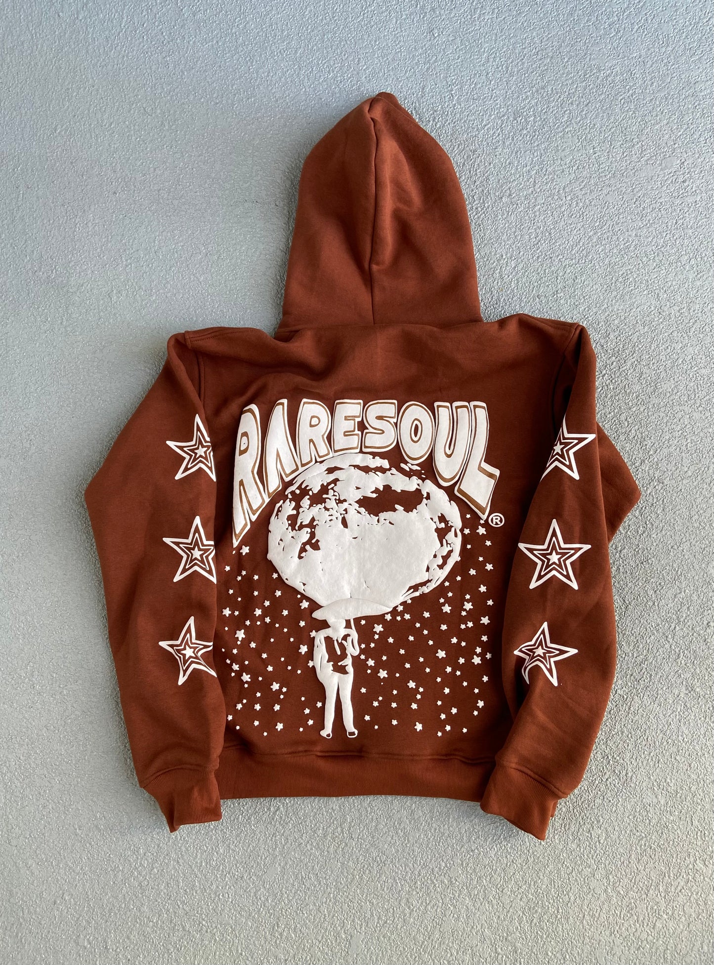 Rare Soul Hoodie (Brown & White)