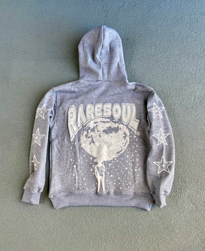 Rare Soul Hoodie (Grey & White)